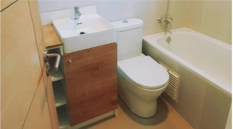 Baño completo para una casa modular